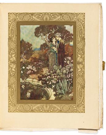 Khayyam, Omar (1048-1131) & Edward Fitzgerald, trans. (1809-1883) Rubaiyat of Omar Khayyam, signed by illustrator Edmund Dulac.